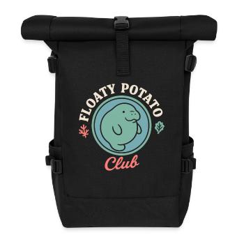 Lamantin passionné bœuf de mer amateur de salade d’amour - Sac à dos roll top - noir - Devant