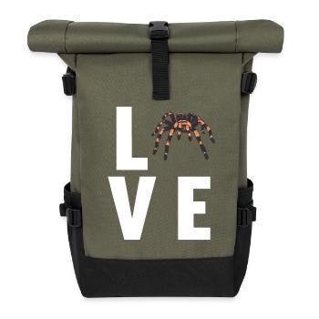 Tarantulas Tarantula - Roll Top Backpack - olive/black - Front