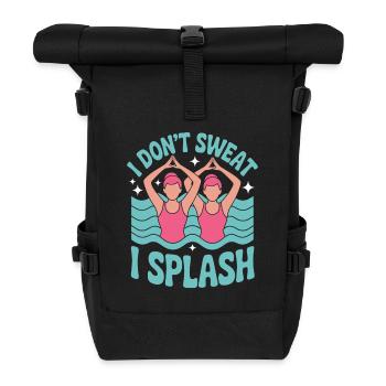 Synchronschwimmen Kunstschwimmen Wassersport - Rolltop Rucksack - Schwarz - Vorne