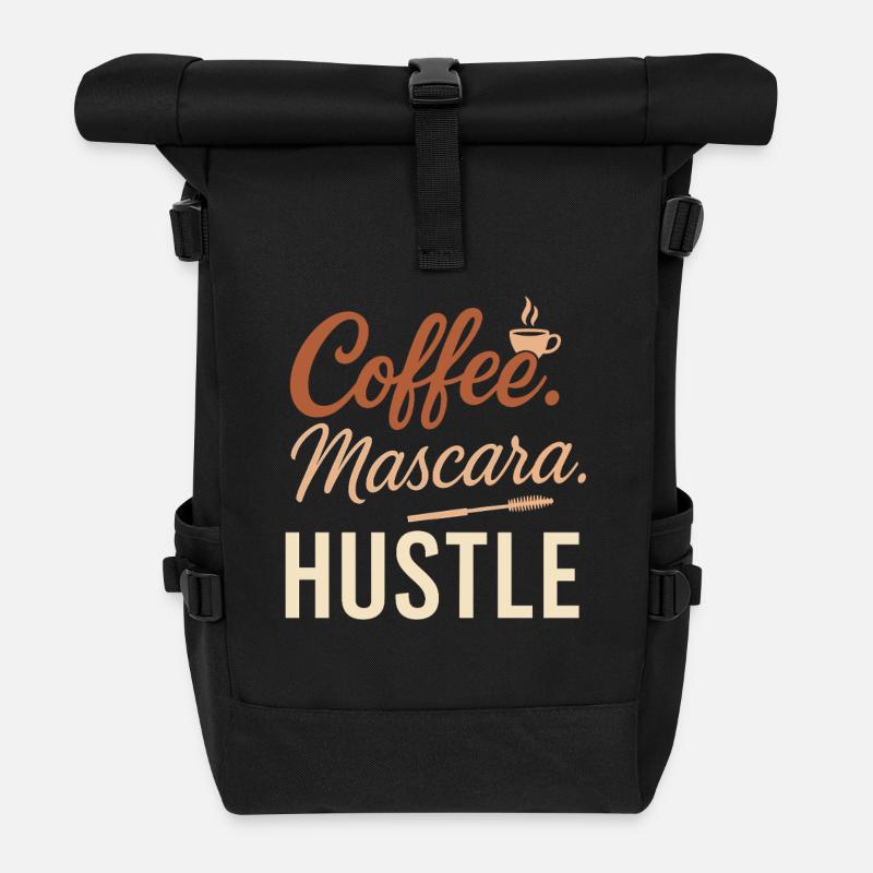 Life is too short to stay in stock - Roll Top Backpack - black
