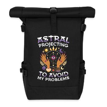 Astral projection against my problems - Roll Top Backpack - black - Front