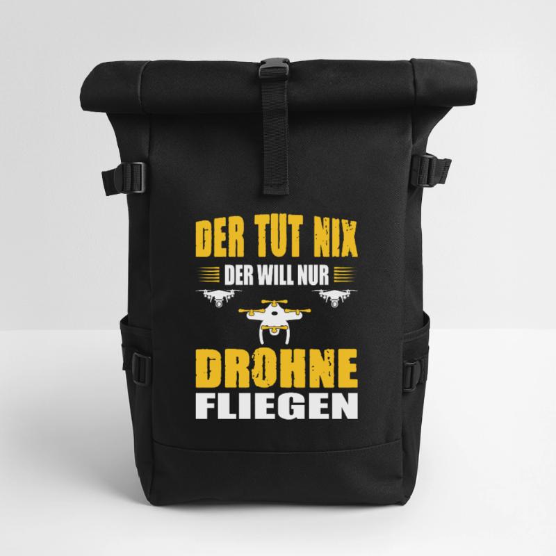 Drone Pilot Accessories Drone Pilot Drone Gift Roll Top Backpack