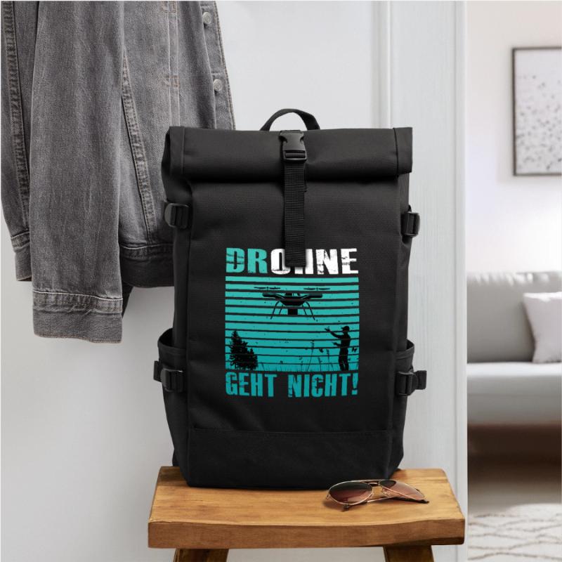 Drone Pilot Accessories Drone Pilot Drone Gift Roll Top Backpack