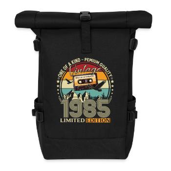 Cassette du 40e anniversaire, octobre 1985 - Sac à dos roll top - noir - Devant