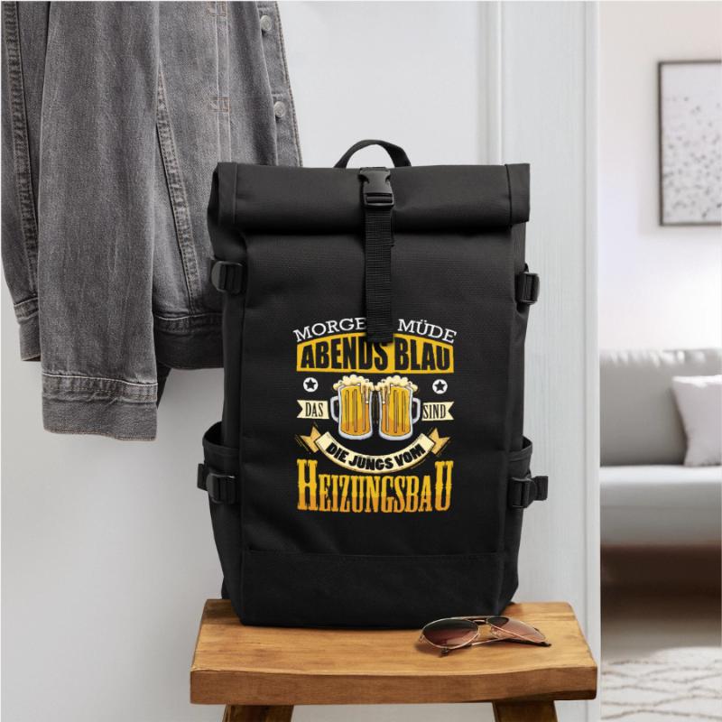 Heating Engineer Heating Construction Plumber Plumber Roll Top Backpack