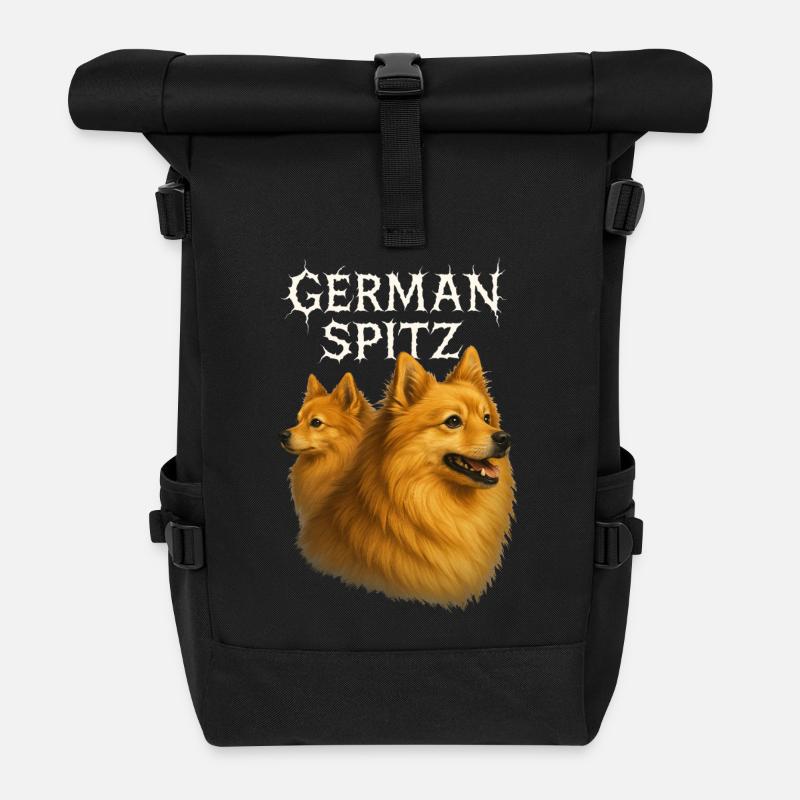 Deutsche Spitze - Rolltop Rucksack - Schwarz