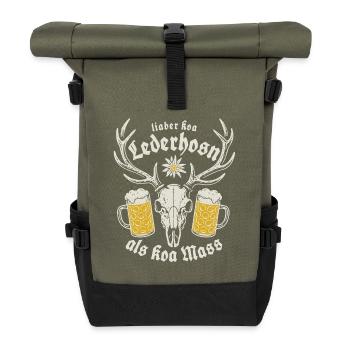 Lieber koa Lederhosen als koa Mass - Gaudi - Roll Top Backpack - olive/black - Front