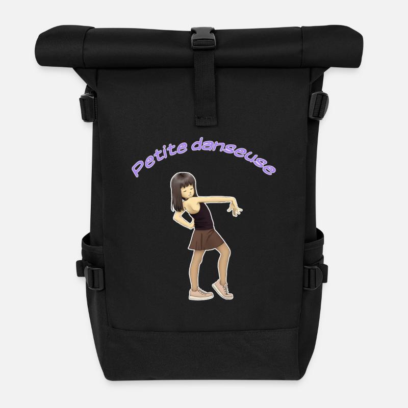 Petite danseuse - Sac à dos roll top - noir