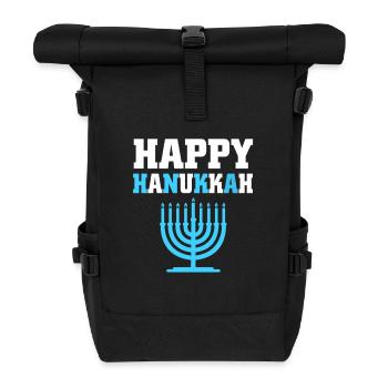 Hanukah Chanukkah Hanukkah - Rolltop Rucksack - Schwarz - Vorne