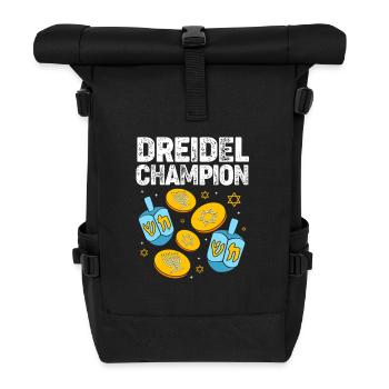 Hanukah Hanukkah Chanukkah - Rolltop Rucksack - Schwarz - Vorne
