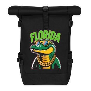 Florida Alligator - Rolltop Rucksack - Schwarz - Vorne