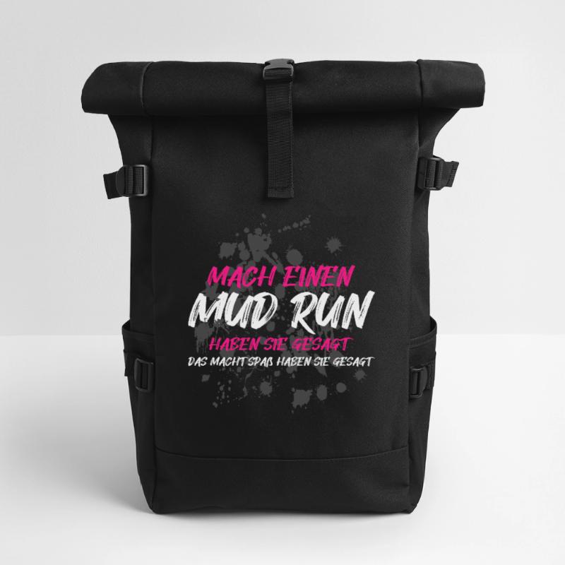 Faire une course dans la boue, une course dans la boue, une course dans la boue, une course dans la boue Sac à dos roll top