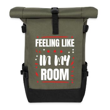 Feeling Like IN MY ROOM - Roll Top Backpack - olive/black - Front