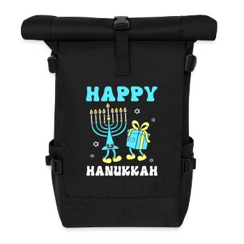 Hanukah Hanukkah Chanukkah - Rolltop Rucksack - Schwarz - Vorne