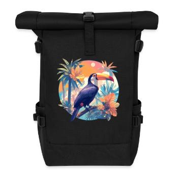 Toucans Toucan - Roll Top Backpack - black - Front