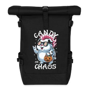 Chaotique Punk Cochon d’Inde Hamster d’Halloween - Sac à dos roll top - noir - Devant