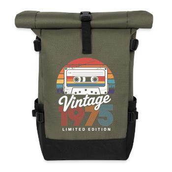 Anniversary 1975 Limited Edition Cassette Style - Roll Top Backpack - olive/black - Front