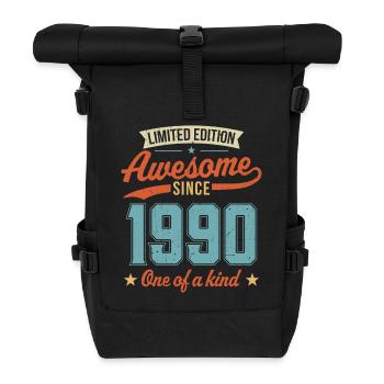 Awesome Since 1990 - Roll Top Backpack - black - Front