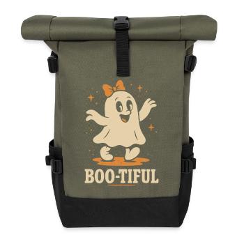 Boo-Tiful Fantôme Halloween Party Fun - Sac à dos roll top - olive/noir - Devant