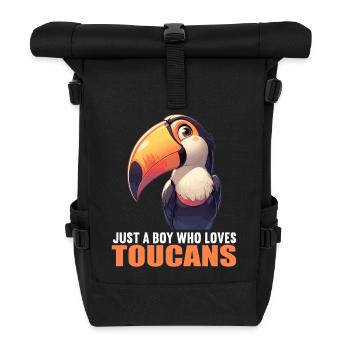 Toucans Toucan - Roll Top Backpack - black - Front