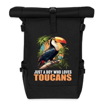 Toucans Toucan - Roll Top Backpack - black - Front