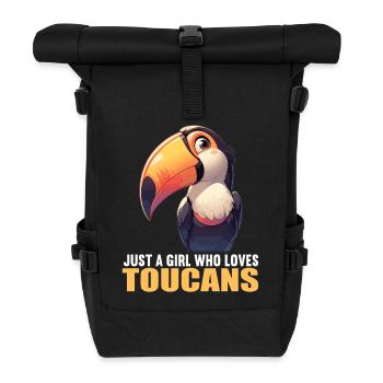 Toucans Toucan - Roll Top Backpack - black - Front