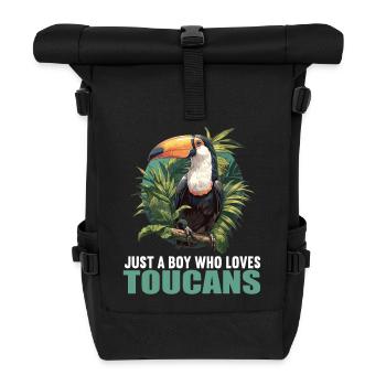 Toucans Toucan - Roll Top Backpack - black - Front