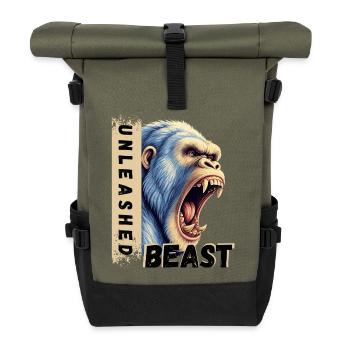 Gorrila UNLEASHED - Gym  - Rolltop Rucksack - Olive/Schwarz - Vorne