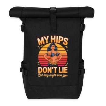 Neon Sunset Hip Dance - Sac à dos roll top - noir - Devant