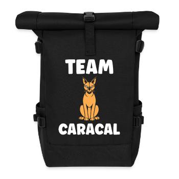 Caracal Mannschaft - Rolltop Rucksack - Schwarz - Vorne