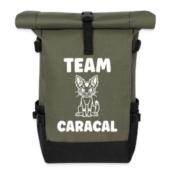 Team Caracal Mascot - Sac à dos roll top - olive/noir - Devant