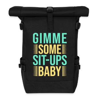 Fanatiques de fitness Quelques abdominaux Bébé Gymnastique suédoise - Sac à dos roll top - noir - Devant