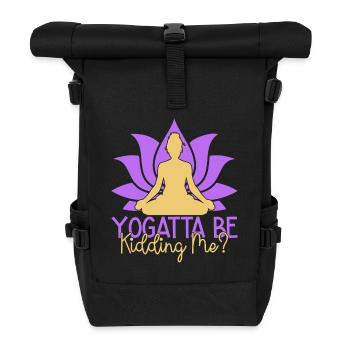 Yoga Yogatta Je me moque de mon humour Yoga - Sac à dos roll top - noir - Devant