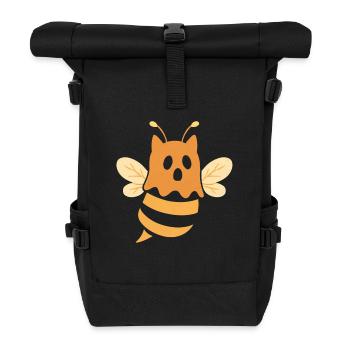Halloween Bienengeist Motiv - Rolltop Rucksack - Schwarz - Vorne