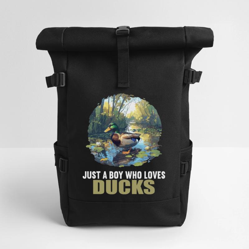 Ducks Duck Roll Top Backpack