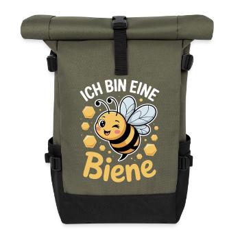 Costume de carnaval Je suis une abeille - Sac à dos roll top - olive/noir - Devant