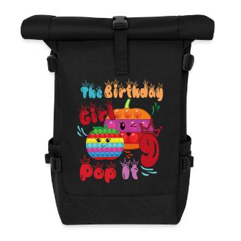 The Birthday Girl Pop It9 - Roll Top Backpack - black - Front