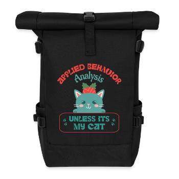 Neurodiversität ist meine Superkraft - Rolltop Rucksack - Schwarz - Vorne