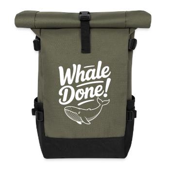 Wal fertig! - Rolltop Rucksack - Olive/Schwarz - Vorne