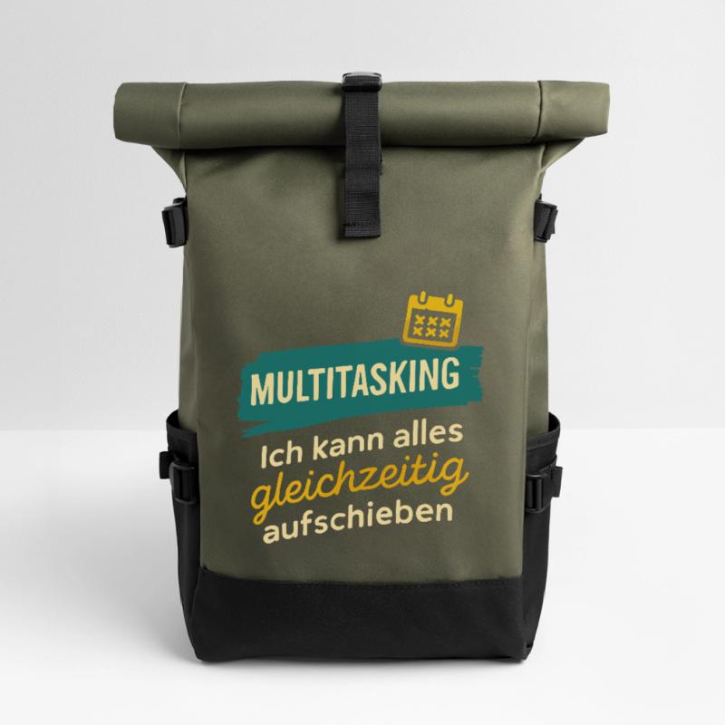 Multitasking – Postpone everything at once Roll Top Backpack