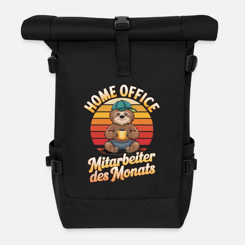  Home Office Mitarbeiter Des Monats Lustiges - Rolltop Rucksack - Schwarz