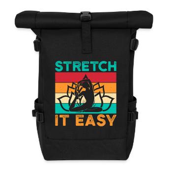 Yoga Stretch It Easy Yoga drôle - Sac à dos roll top - noir - Devant
