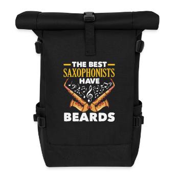 Saxofon - Rolltop Rucksack - Schwarz - Vorne