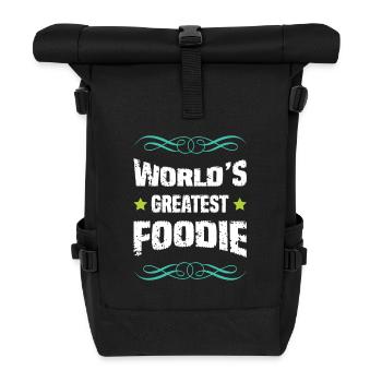 World's Best Foodie - Roll Top Backpack - black - Front