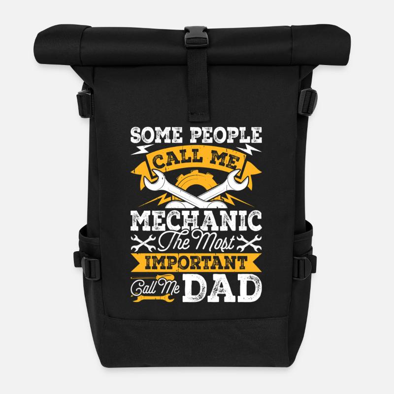Mécanicien Mécatronicien Technicien Tournevis Cadeau - Sac à dos roll top - noir