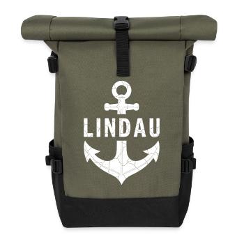 Anker Lindau Bodensee - Rolltop Rucksack - Olive/Schwarz - Vorne