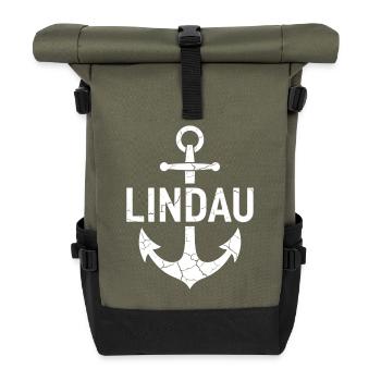 Anchor Lindau Lake Constance - Roll Top Backpack - olive/black - Front