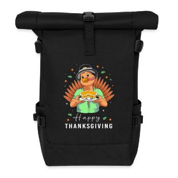 Papa Grand-père Grand-père Thanksgiving Père - Sac à dos roll top - noir - Devant