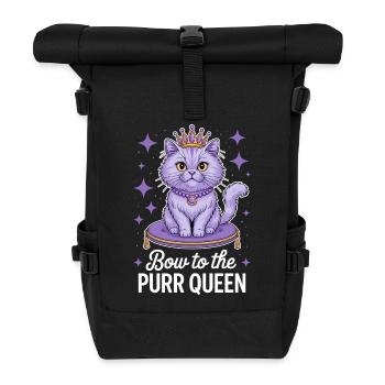 Chat Disant Chat Drôle Chat Cadeau - Sac à dos roll top - noir - Devant