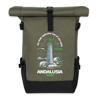 Andalousie Le Plus Bel Endroit du Monde Voyage - Sac à dos roll top - olive/noir - Devant